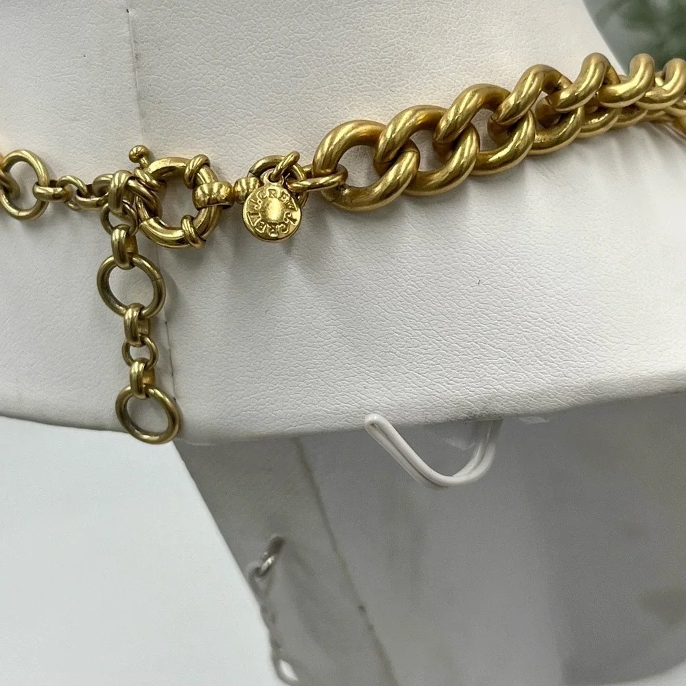 J. Crew Tortoise Shell Flower Asymmetrical Pave Yellow‎ Rhinestone Bib Necklace